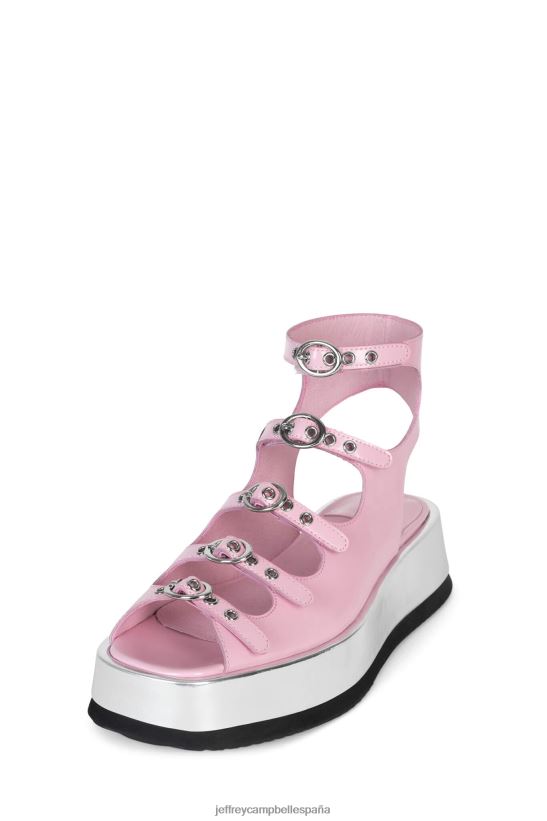 mujer Jeffrey Campbell infrarrojo caja rosa plata PHXV4X221 sandalias