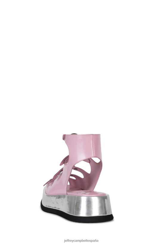 mujer Jeffrey Campbell infrarrojo caja rosa plata PHXV4X221 sandalias