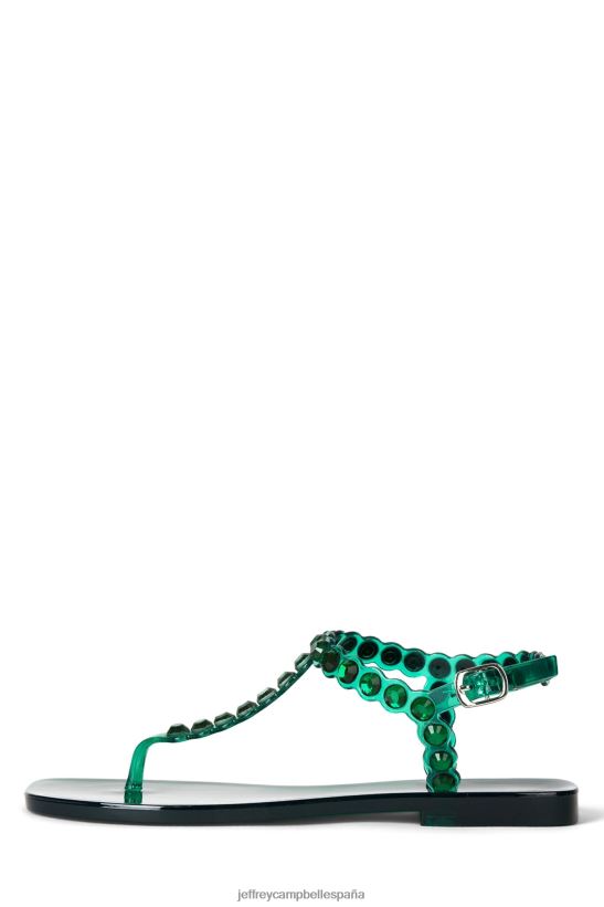 mujer Jeffrey Campbell jemmin verde oscuro brillante PHXV4X162 sandalias