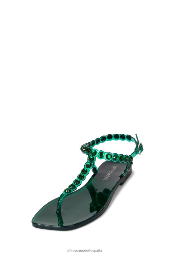mujer Jeffrey Campbell jemmin verde oscuro brillante PHXV4X162 sandalias