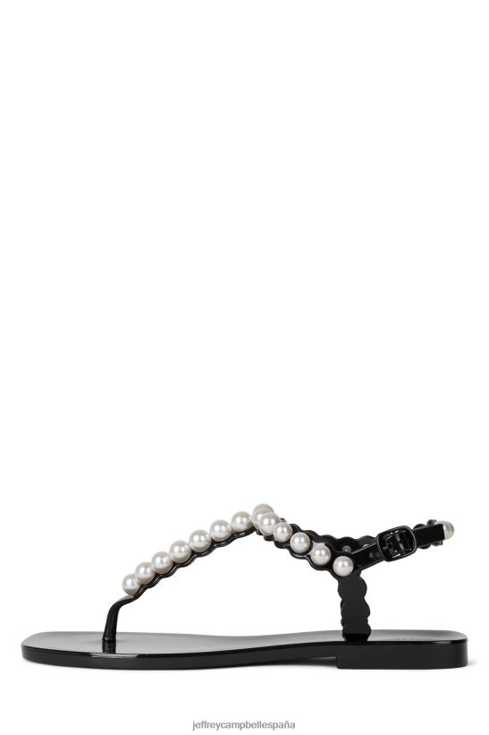 mujer Jeffrey Campbell nacarado negro brillante PHXV4X65 sandalias