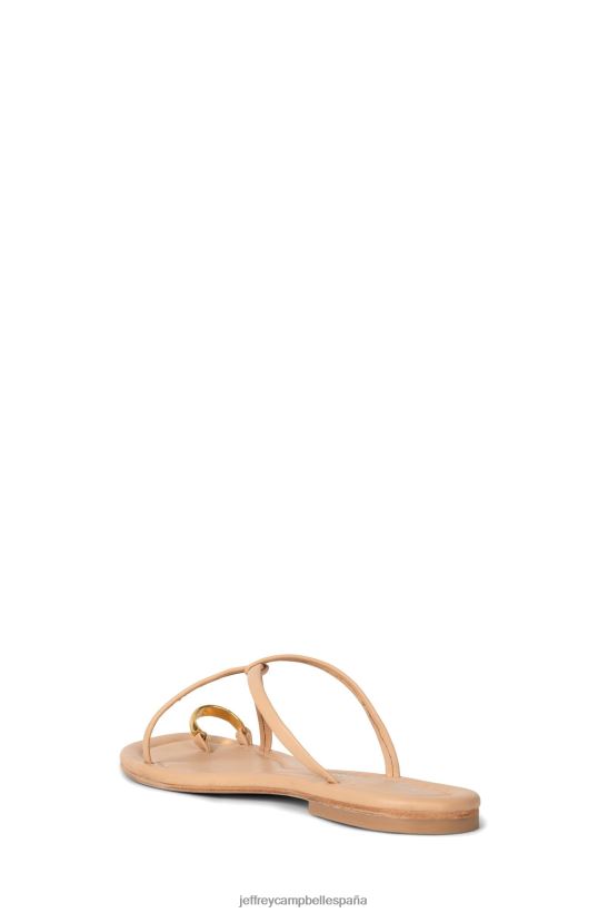 mujer Jeffrey Campbell pacifico oro beis PHXV4X100 sandalias