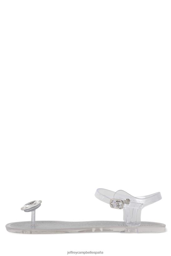 mujer Jeffrey Campbell playa-resplandor plata PHXV4X139 sandalias