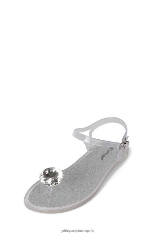 mujer Jeffrey Campbell playa-resplandor plata PHXV4X139 sandalias