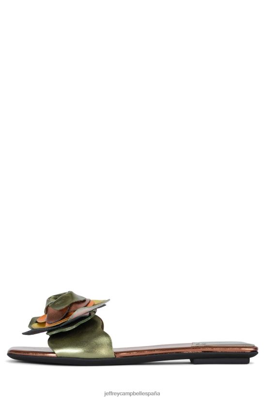mujer Jeffrey Campbell ramo verde bronce multi PHXV4X1751 sandalias