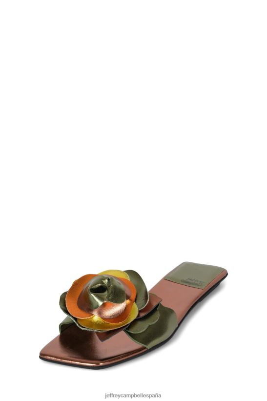 mujer Jeffrey Campbell ramo verde bronce multi PHXV4X1751 sandalias