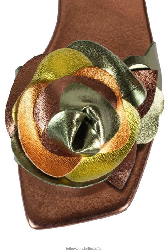 mujer Jeffrey Campbell ramo verde bronce multi PHXV4X1751 sandalias