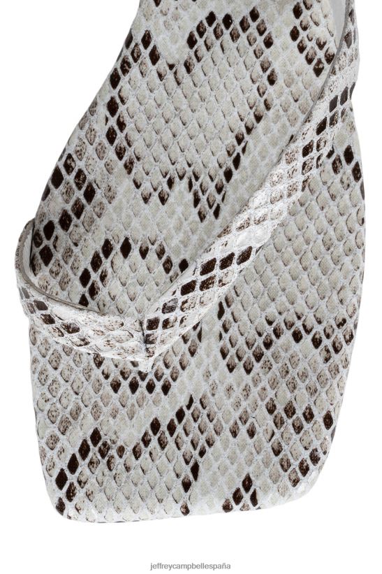 mujer Jeffrey Campbell seductor combo de serpiente natural PHXV4X1761 sandalias