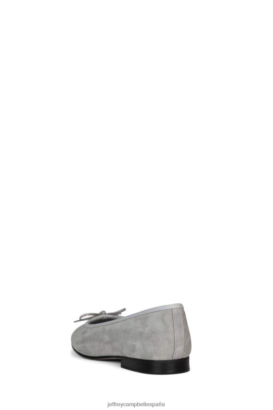 mujer Jeffrey Campbell arabesco combo ante gris PHXV4X190 zapatillas de ballet