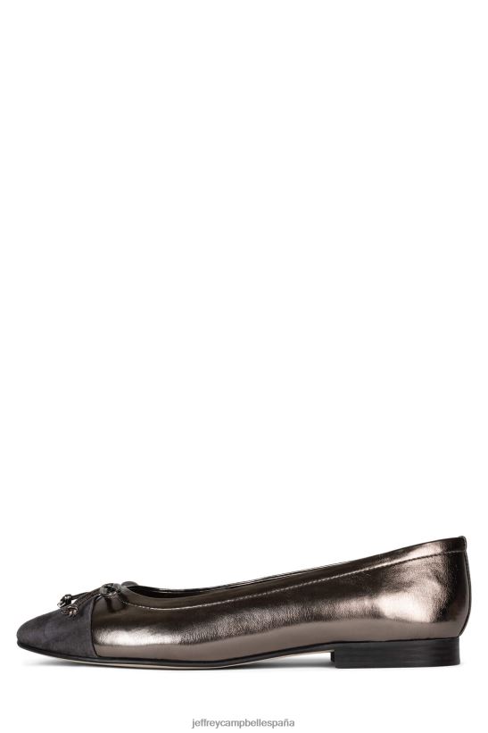 mujer Jeffrey Campbell arabesco combo de peltre PHXV4X195 zapatillas de ballet