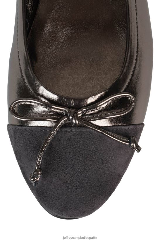 mujer Jeffrey Campbell arabesco combo de peltre PHXV4X195 zapatillas de ballet