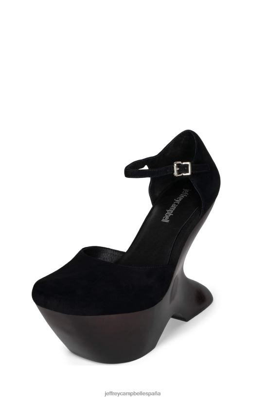 mujer Jeffrey Campbell armonía ante negro PHXV4X1273 bomba de plataforma