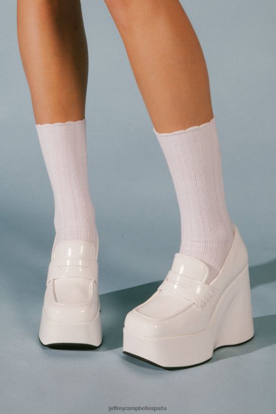 mujer Jeffrey Campbell bloquear patente de arrugas de hielo PHXV4X1267 bomba de plataforma