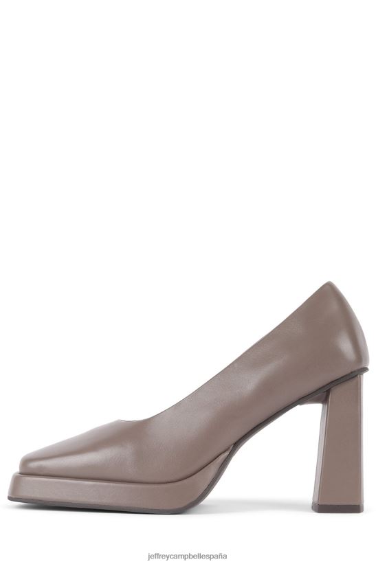 mujer Jeffrey Campbell embotado marrón oscuro PHXV4X1286 bomba de plataforma