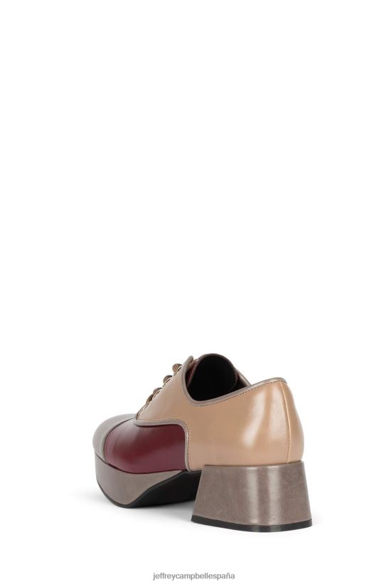 mujer Jeffrey Campbell escuela gris malva beige PHXV4X1258 bomba de plataforma