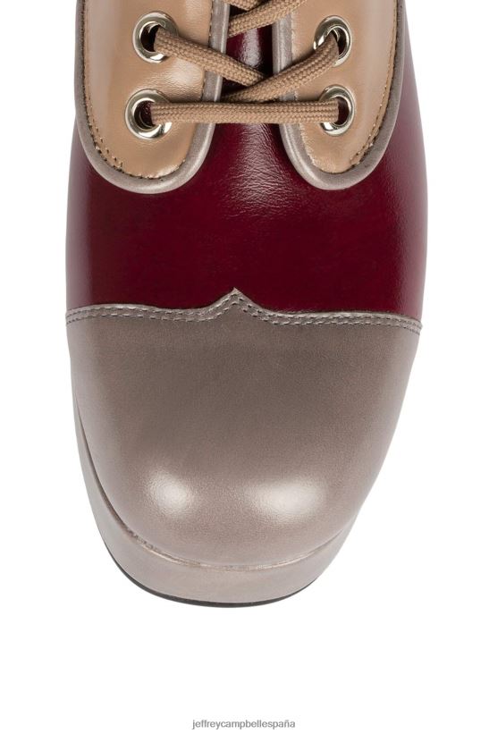 mujer Jeffrey Campbell escuela gris malva beige PHXV4X1258 bomba de plataforma