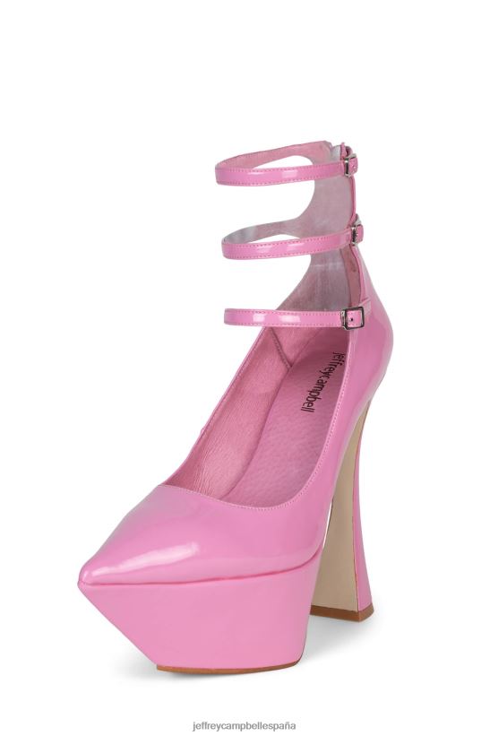 mujer Jeffrey Campbell espionaje charol fucsia PHXV4X1310 bomba de plataforma