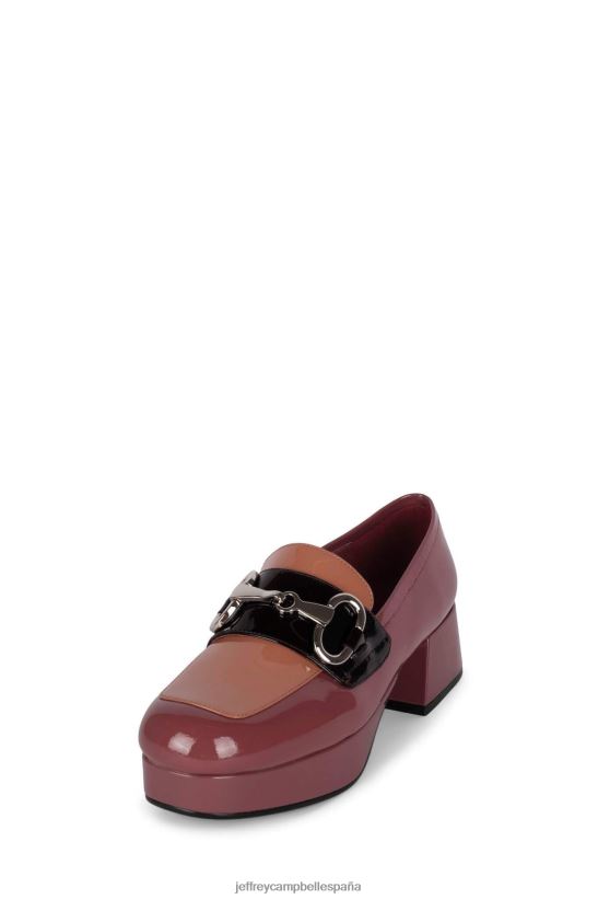 mujer Jeffrey Campbell estudiante-2 malva charol multi PHXV4X1264 bomba de plataforma