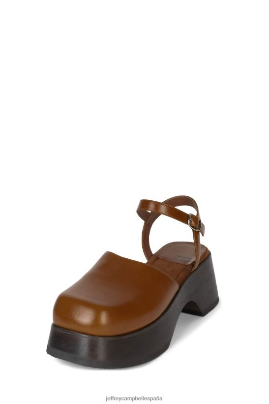 mujer Jeffrey Campbell fuera de servicio marrón tostado PHXV4X122 bomba de plataforma