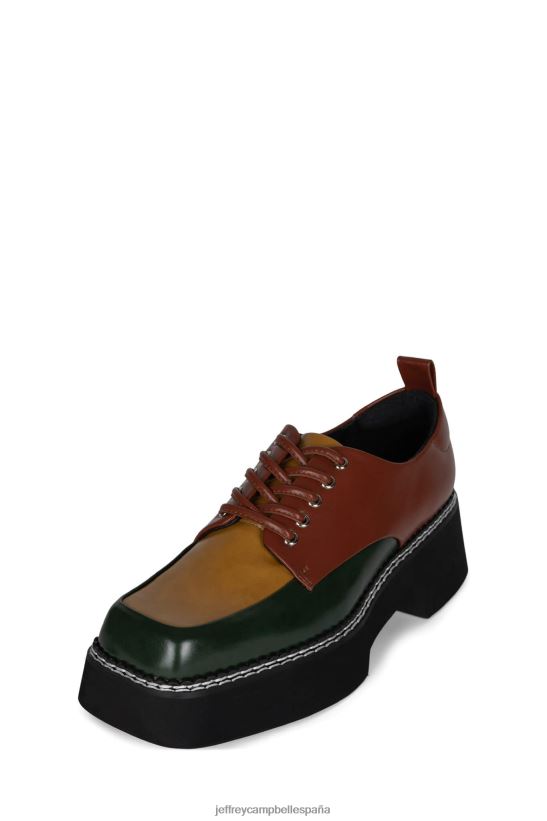 mujer Jeffrey Campbell libro mostaza verde multi PHXV4X1261 bomba de plataforma