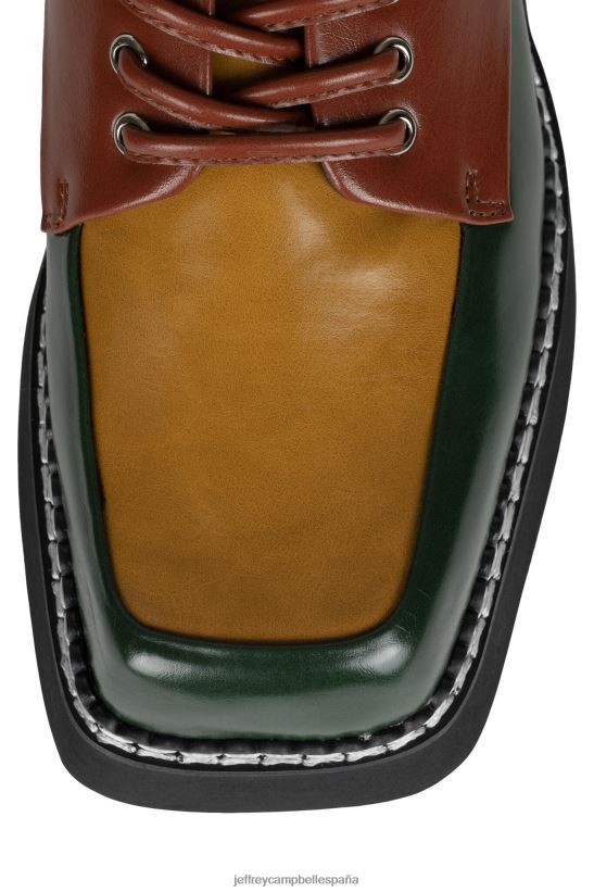 mujer Jeffrey Campbell libro mostaza verde multi PHXV4X1261 bomba de plataforma