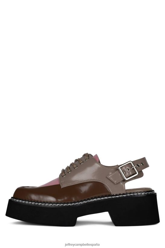 mujer Jeffrey Campbell libros caja marrón rosa multi PHXV4X1245 bomba de plataforma