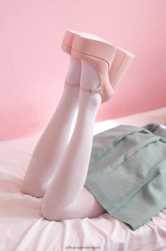 mujer Jeffrey Campbell mary-j charol rosa PHXV4X1302 bomba de plataforma