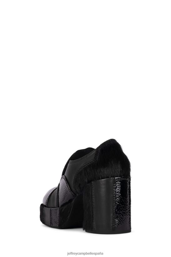 mujer Jeffrey Campbell zigg-f combo negro PHXV4X1250 bomba de plataforma