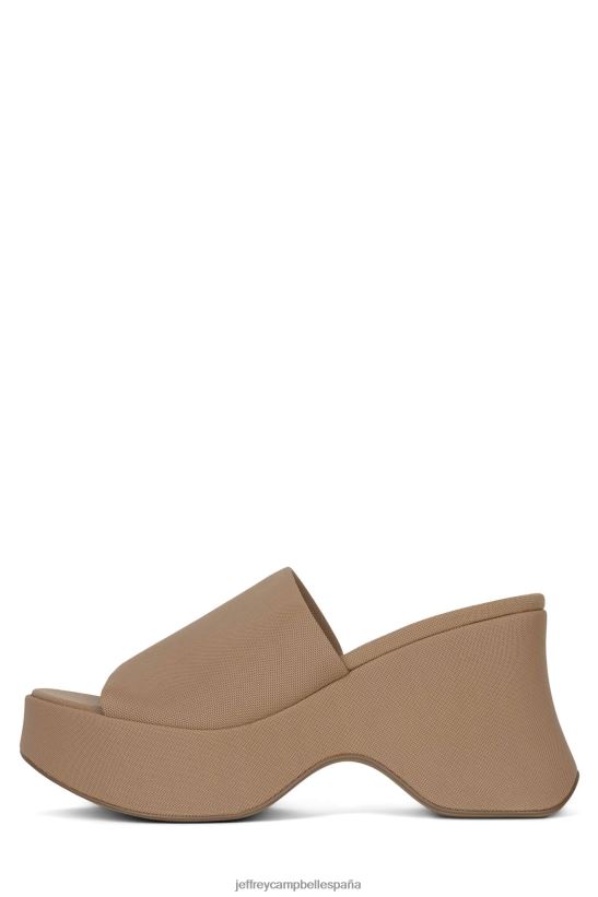mujer Jeffrey Campbell 6teen-2 malla beis PHXV4X41 sandalia plataforma