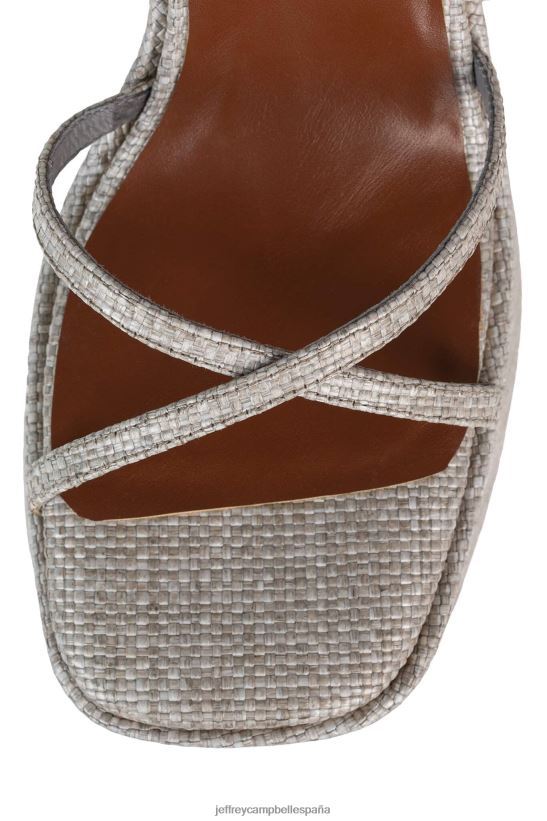 mujer Jeffrey Campbell Oliana beige tejido PHXV4X994 sandalia plataforma