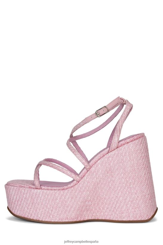 mujer Jeffrey Campbell Oliana tejido rosa PHXV4X993 sandalia plataforma