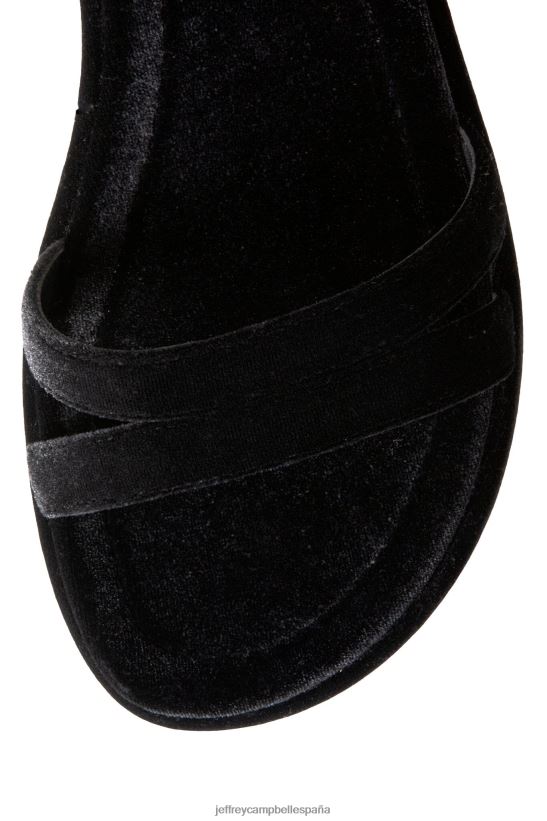 mujer Jeffrey Campbell activar terciopelo negro aplastado PHXV4X931 sandalia plataforma