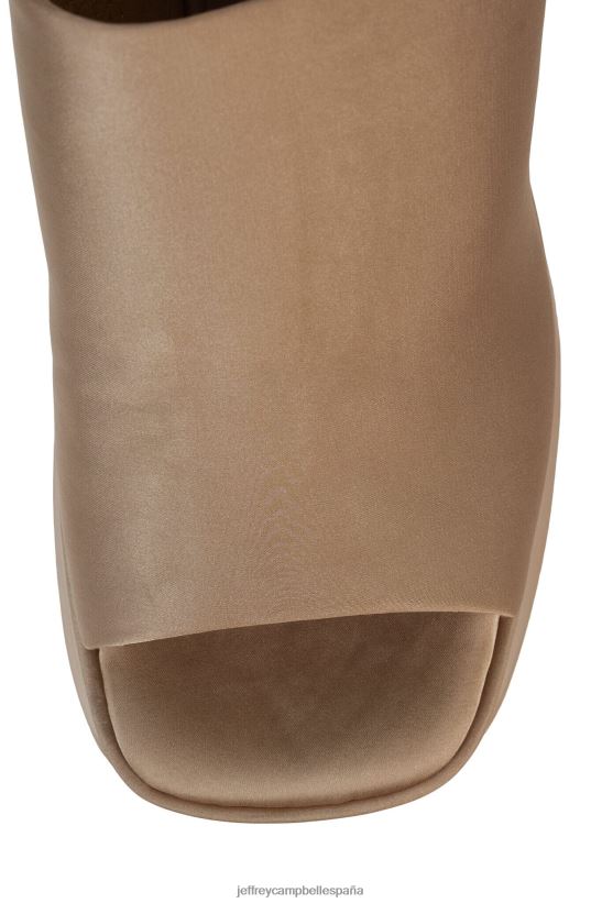 mujer Jeffrey Campbell alto satinado beige oscuro PHXV4X1220 sandalia plataforma