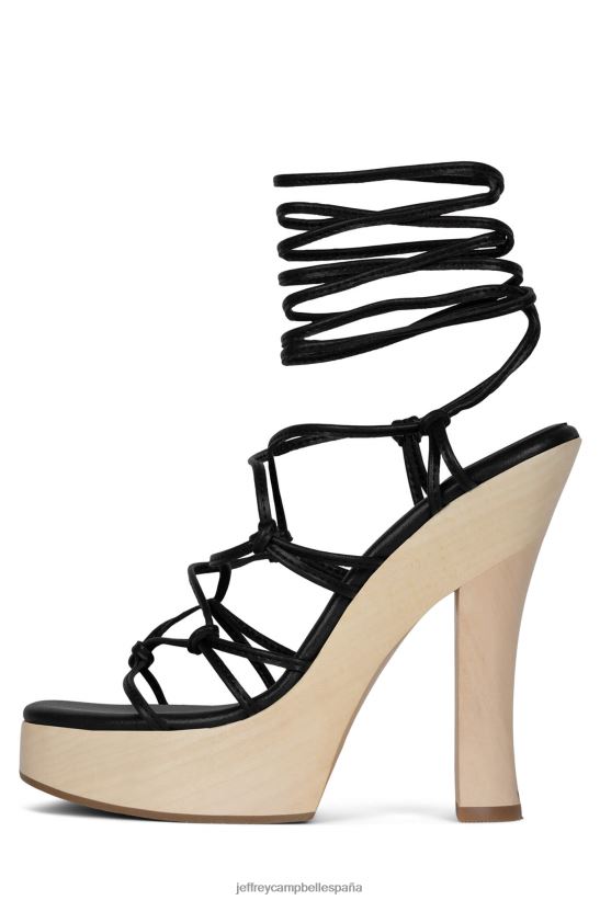 mujer Jeffrey Campbell amanecer negro natural PHXV4X1134 sandalia plataforma