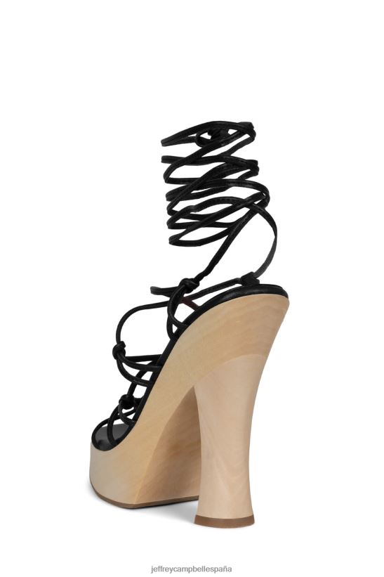 mujer Jeffrey Campbell amanecer negro natural PHXV4X1134 sandalia plataforma