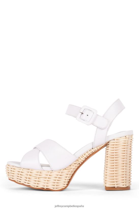 mujer Jeffrey Campbell amma-2w blanco PHXV4X1100 sandalia plataforma