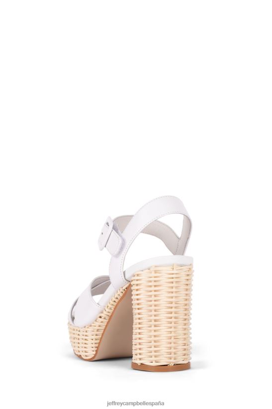 mujer Jeffrey Campbell amma-2w blanco PHXV4X1100 sandalia plataforma