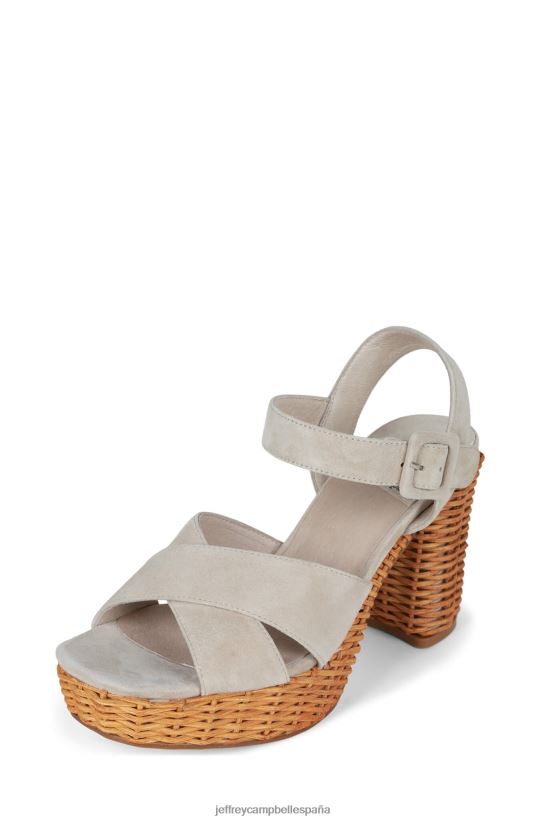 mujer Jeffrey Campbell amma-2w gamuza de hielo PHXV4X1097 sandalia plataforma