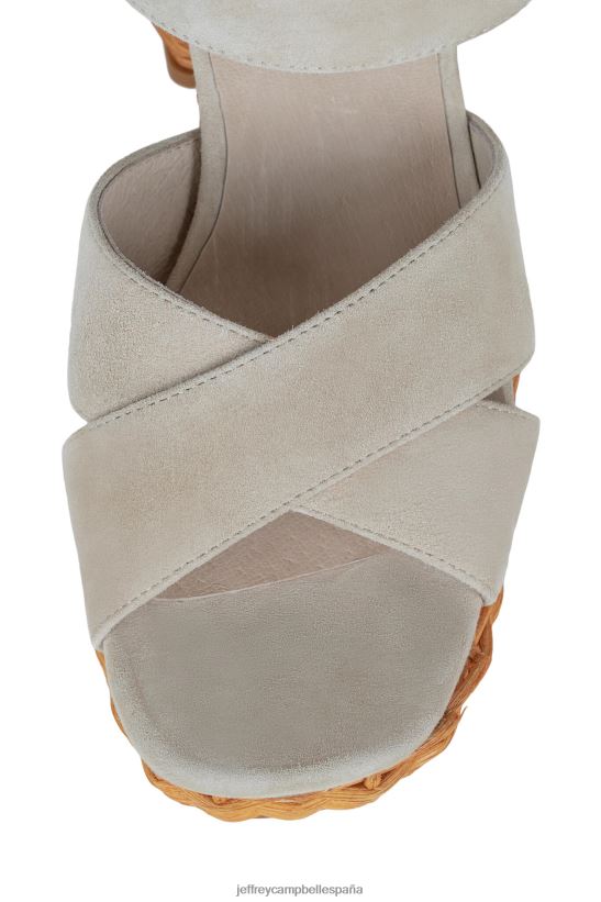 mujer Jeffrey Campbell amma-2w gamuza de hielo PHXV4X1097 sandalia plataforma