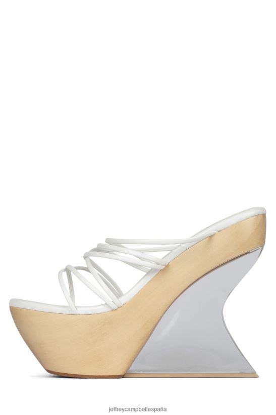 mujer Jeffrey Campbell androide blanco PHXV4X1059 sandalia plataforma