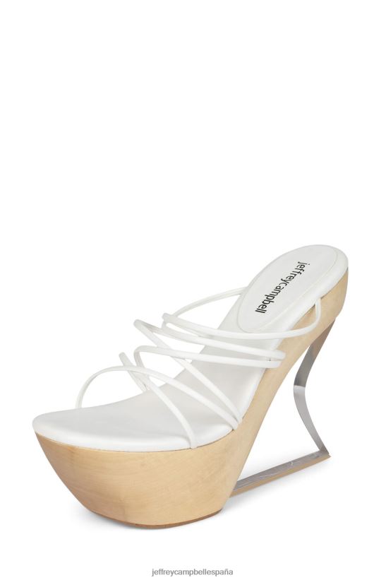 mujer Jeffrey Campbell androide blanco PHXV4X1059 sandalia plataforma