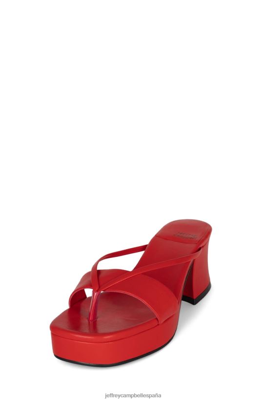 mujer Jeffrey Campbell animales rojo PHXV4X998 sandalia plataforma