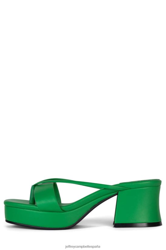 mujer Jeffrey Campbell animales verde brillante PHXV4X996 sandalia plataforma