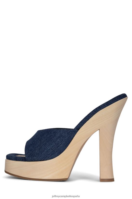 mujer Jeffrey Campbell annais mezclilla azul PHXV4X1131 sandalia plataforma