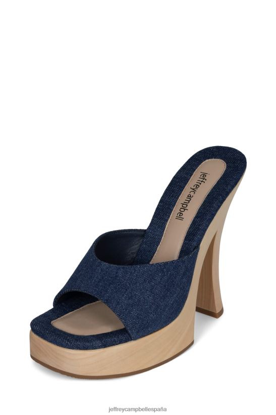 mujer Jeffrey Campbell annais mezclilla azul PHXV4X1131 sandalia plataforma