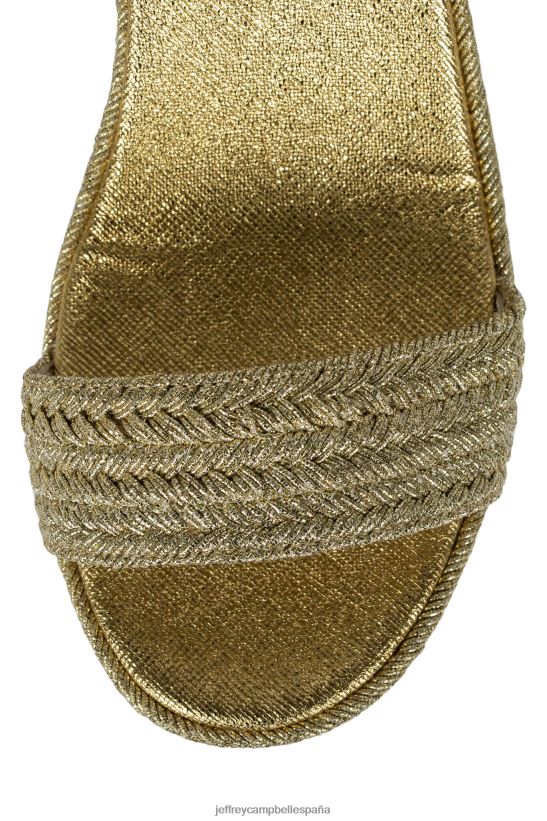 mujer Jeffrey Campbell asueto oro PHXV4X1108 sandalia plataforma