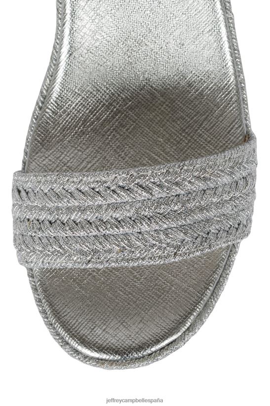 mujer Jeffrey Campbell asueto plata PHXV4X1107 sandalia plataforma