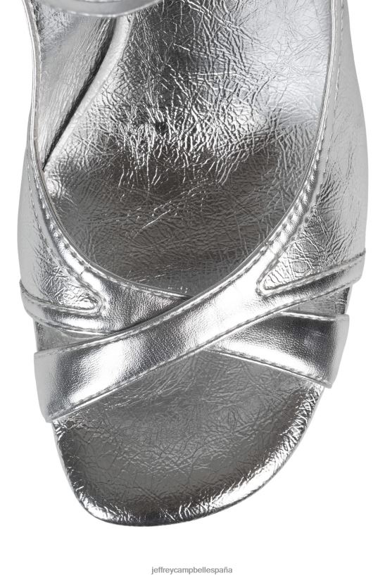 mujer Jeffrey Campbell atmósfera plateado metalizado PHXV4X1033 sandalia plataforma