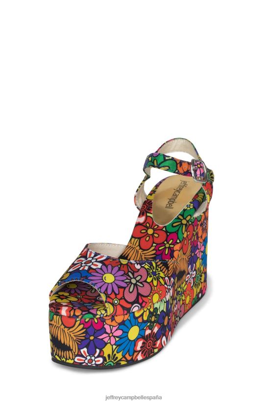 mujer Jeffrey Campbell aturdimiento multifloral PHXV4X965 sandalia plataforma