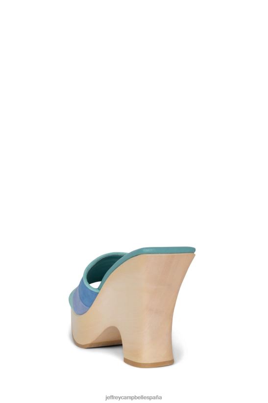 mujer Jeffrey Campbell bloqueando combo ante azul menta PHXV4X112 sandalia plataforma
